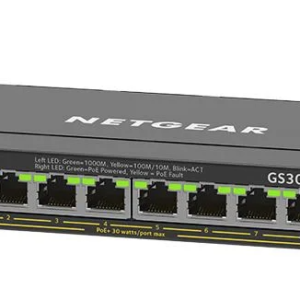 Netgear GS308EP-100UKS 8-Port PoE+ Gigabit Ethernet Plus Managed Switch